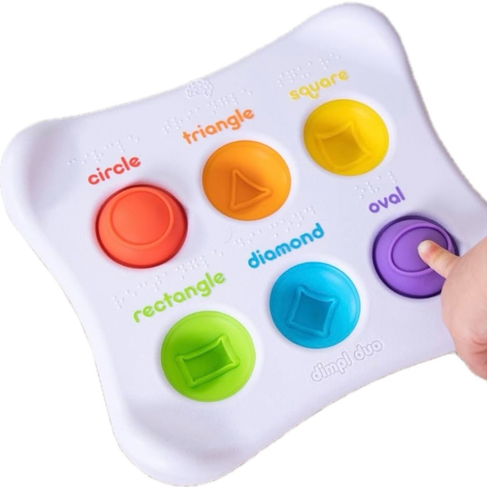 Fat Brain Lg Double Sided Dimpl Duo 12m+ Sensory Tactile Learning Baby Toddler